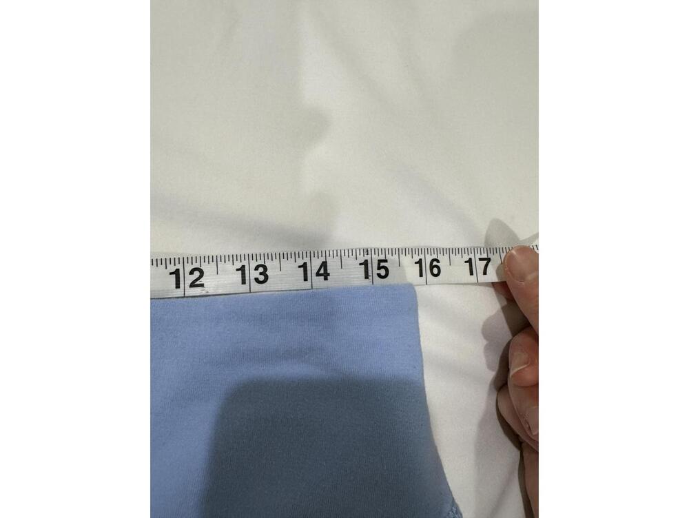 NWT Hollister Baby Blue Ultra High Rise Cotton Mini Short Skort- Size Large - Picture 7 of 7